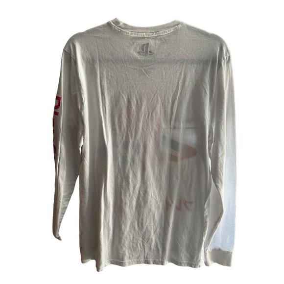 Sony PlayStation size S 100% cotton white long sleeve t-shirt FLAW - Picture 3 of 5